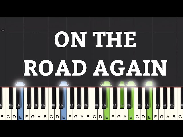 Willie Nelson - On The Road Again Piano Tutorial | Medium