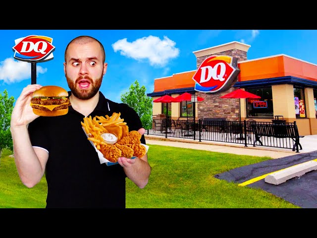 Eating At DAIRY QUEEN For 24 HOURS