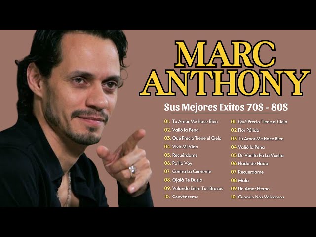 Marc Anthony Mix 2024 ~ Mejores Canciones ~ 20 Super Éxitos Salsa Románticas Mix 2024