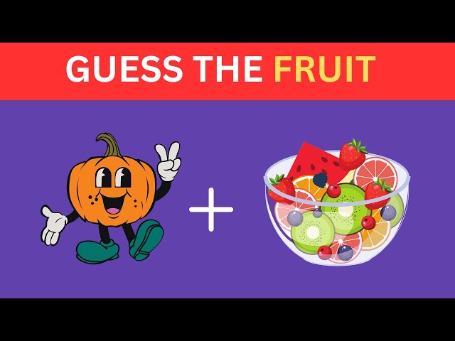 Can You Guess The Fruit Name By Emoji? | Guess The Fruit name Easy, Medium, Hard | Part 2