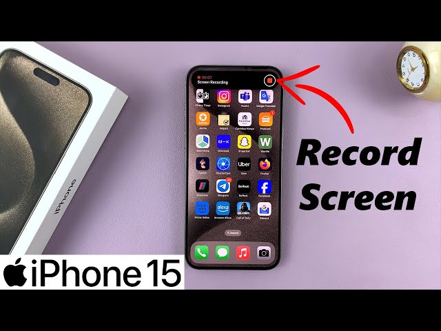 iPhone 15 / iPhone 15 Pro: How To Record Screen