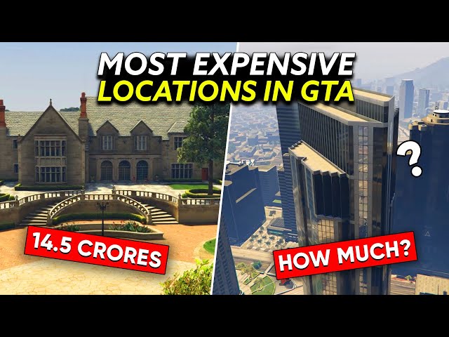 10 MOST EXPENSIVE PLACES of GTA Based from REAL LIFE!