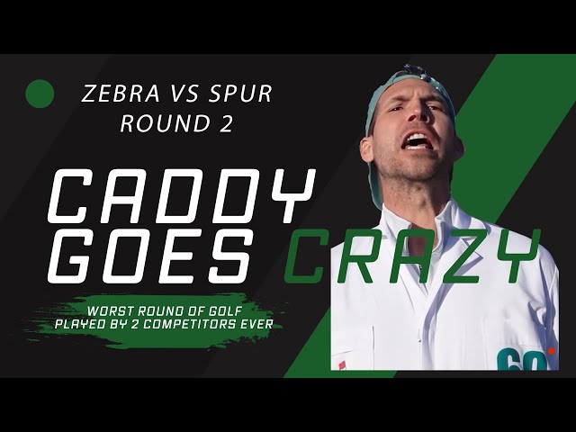 CADDY GOES WILD! The Zebra Golf Challenge: Elliot vs Spur Part 2