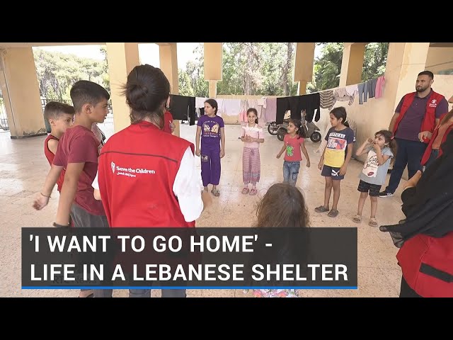 'I want to go home' - life in a Lebanese shelter
