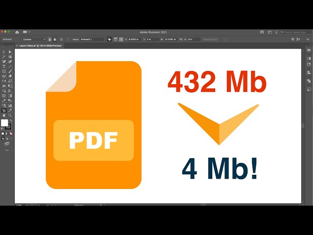 How to Reduce PDF File Size in Illustrator