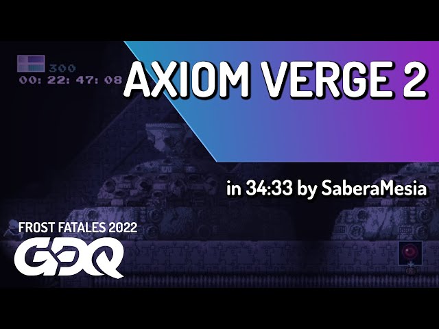 Axiom Verge 2 by SaberaMesia in 34:33 - Frost Fatales 2022