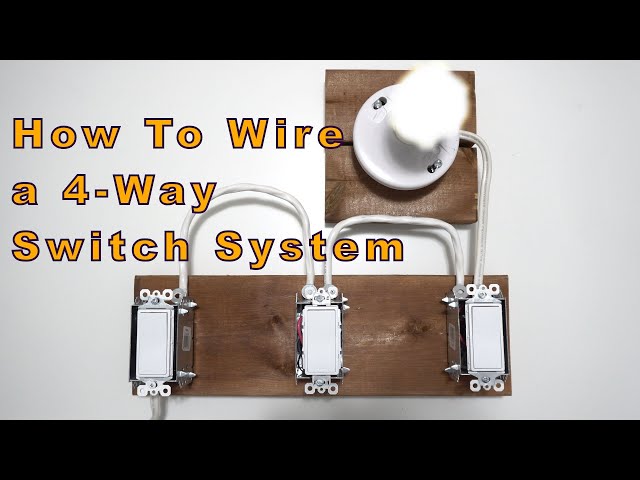 How To Wire A 4-Way Switch System FOR BEGINNERS