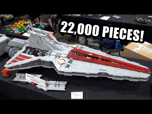 Giant LEGO Venator Class Star Destroyer with Full Interior!