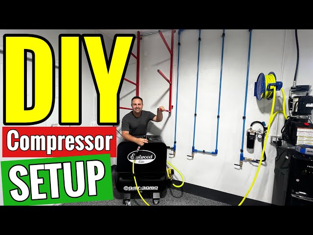 DIY Home Garage Compressor System for Autobody and Paint!