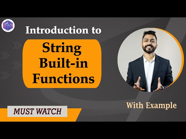 Lec-19: Python String Built-in Functions | Python 🐍 for Beginners