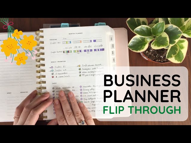 How I'm Using My Business Planner & Flip Through | 2020 Stil Planner Review