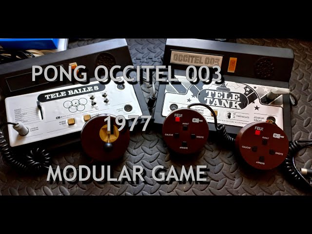 Console Pong Occitel 003 1977 Société Occitane d'électronique, Modular Game, Salut Les Rétros !