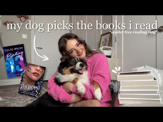 my dog picks the books i read! 🐶📖 *spoiler free reading vlog*