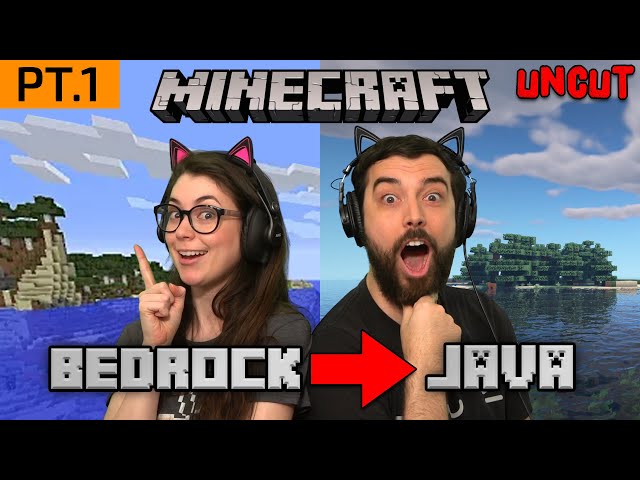 Switching from Bedrock to Java for our NEW SEASON (Minecraft S2 pt.1 uncut)
