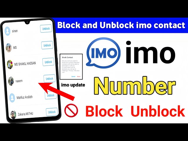 Imo block number unblock / How to block and unblock imo contacts