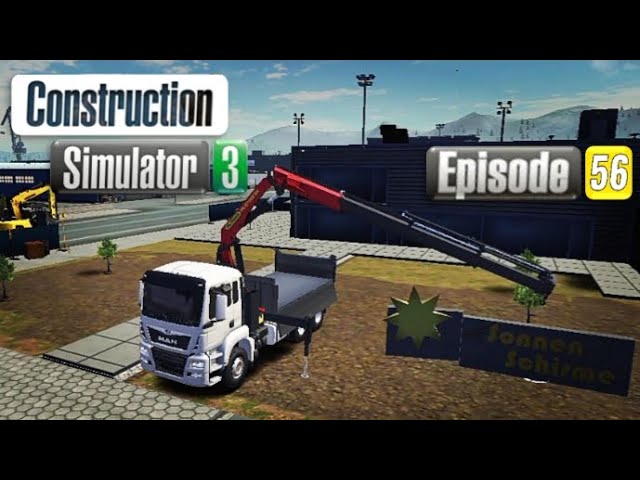 I placed a forecourt renewal path and deliver a sign board!!|Construction simulator 3|[Episode:56]