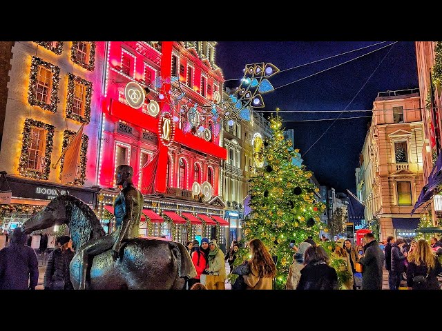 🔴 London 🇬🇧 England | Mayfair Christmas Street Walking 🚶‍♂️ Tour Live