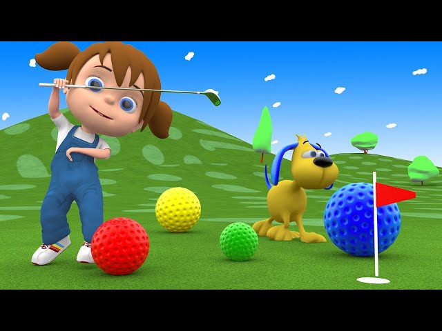 Learn Colors with Golfing - Colors Video to Learn Colors for Children - Colors for Children - Lea...