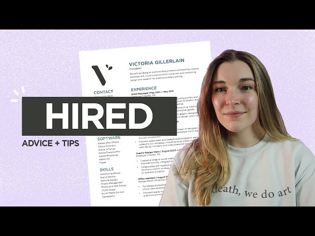 The Resume That Got Me Hired As A Designer | Resumes For Graphic Designers and Creatives