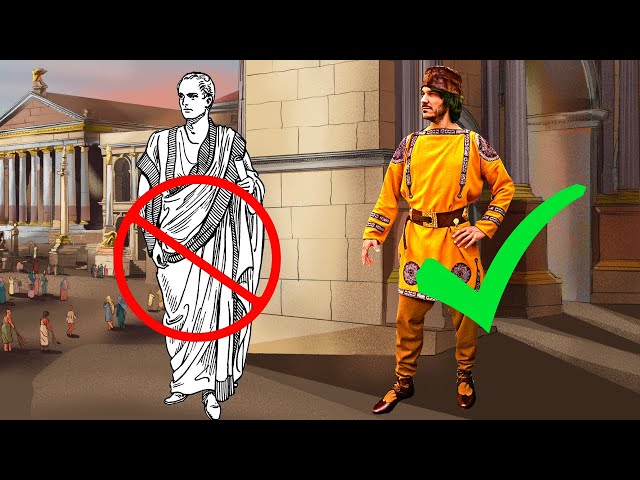 What clothes did the late Romans wear after the 3rd century AD?