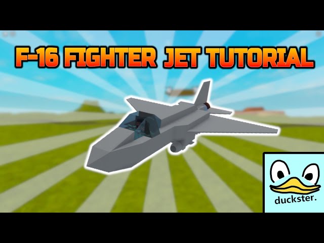 F-16 Fighter Jet Tutorial in Plane Crazy || Roblox || duckster