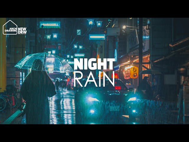 NIGHT CITY Rain Scenes |  Explore urban landscapes where rain and design harmonize