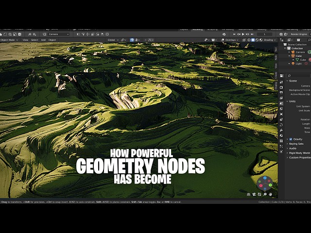 How Powerful geometry nodes has become