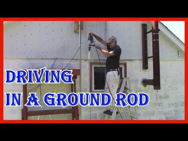 HOW TO INSTALL A GROUND ROD WITH MY  BOSCH RH432VCQ 1-1/4 INCH  SDS-PLUS ROTARY HAMMER DRILL