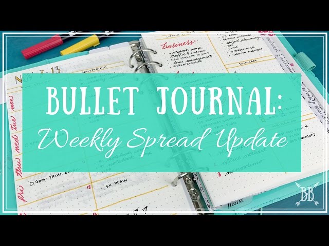 Mini-Tip Monday: Weekly Spread Update