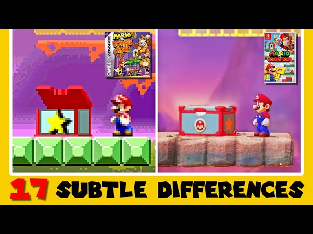 17 Subtle Differences Between Mario Vs. Donkey Kong for Switch and GBA (Part 4)