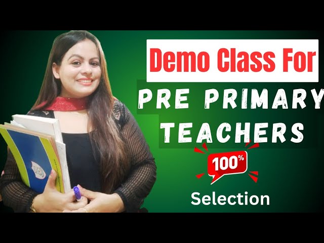 How to give demo class in English medium school l| Simple demo class for pre primary teachers