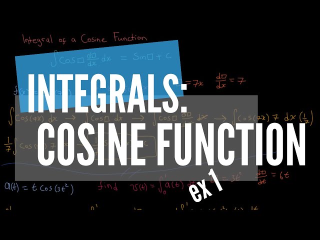 Integral of a Cosine Function  |  Example 1 - Indefinite Integral
