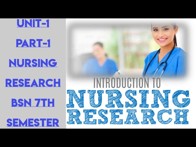 Introduction to Nursing Research||Unit-1||Part-1||Bsn 7th Semester||In Urdu/English
