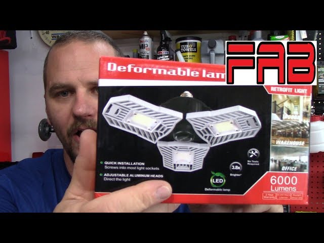 Deformable LED Garage Lights Review!