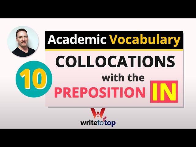 10 Collocations with the Preposition IN (English Vocabulary)