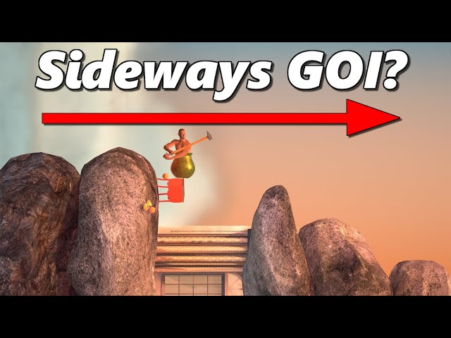 Getting Over It But It's Sideways! - MODDED Getting Over It With Bennett Foddy