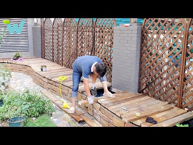WU Vlog  A young father is renovating his old garden into a wonderful flower garden for his daughter