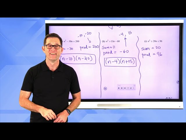 N-Gen Math Algebra II.Unit 7.Lesson 3.Factoring Simple Trinomials