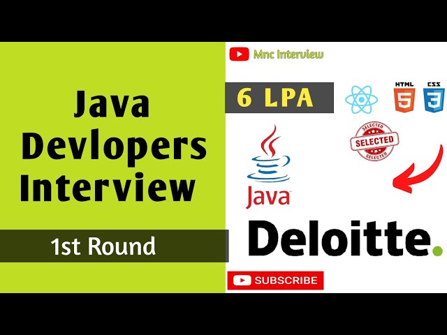 java developer interview | Deloitte company java developer interview fresher  | selected #java