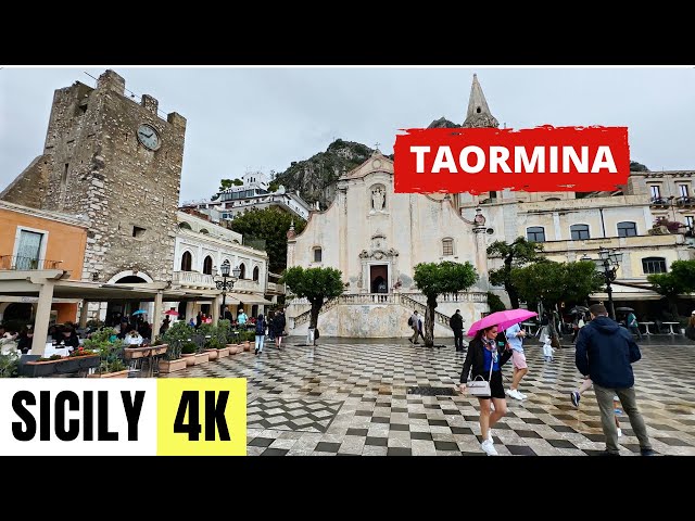 SICILY, ITALY 🇮🇹 [4K] Taormina — Walking Tour