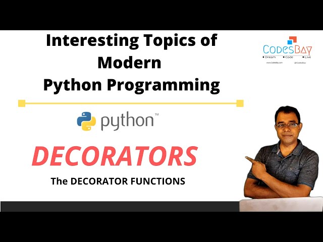 Python Programming - Decorators Adding extra functionalities to a function using python decorators