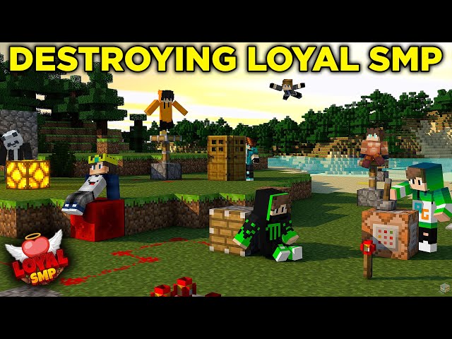 🥺DESTROYING LOYAL SMP ON LIVE - TEDDY GAMING