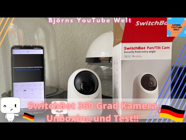 Switchbot 360 Grad Kamera Smart Home Indoor Cam Deutsch Alexa unboxing Einrichtung Test Ausprobieren