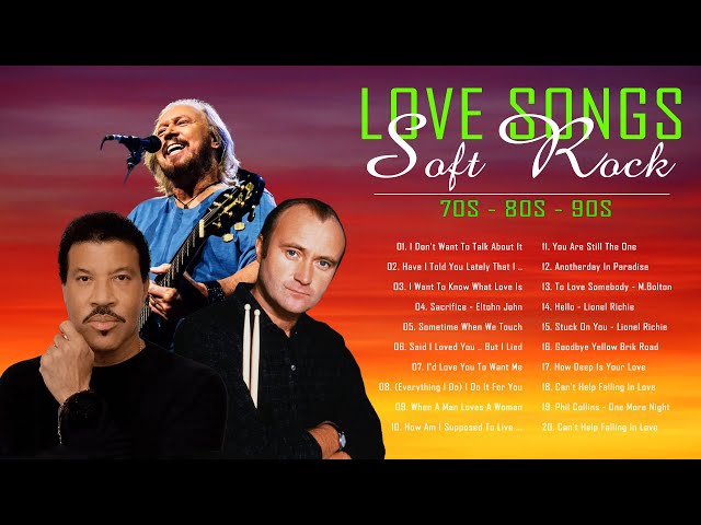 Michael Bolton, Lionel Richie,Chicago, Lobo, BeeGees, Rod Stewart | Best Soft Rock Songs EVER