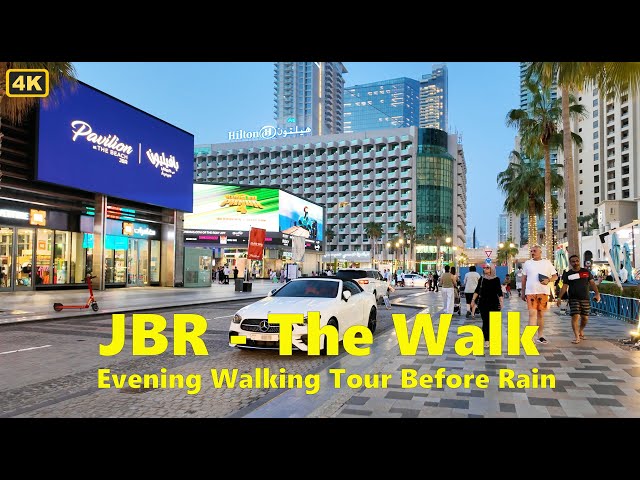 Dubai JBR – The Walk | Jumeirah Beach Residence Evening Walking Tour | May 2024