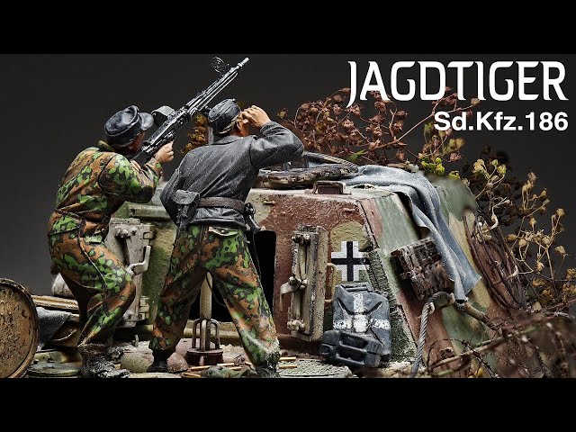 JAGD TIGER - Part 2 - 1/35 TAKOM - Tank Model - [ Painting weathering ]