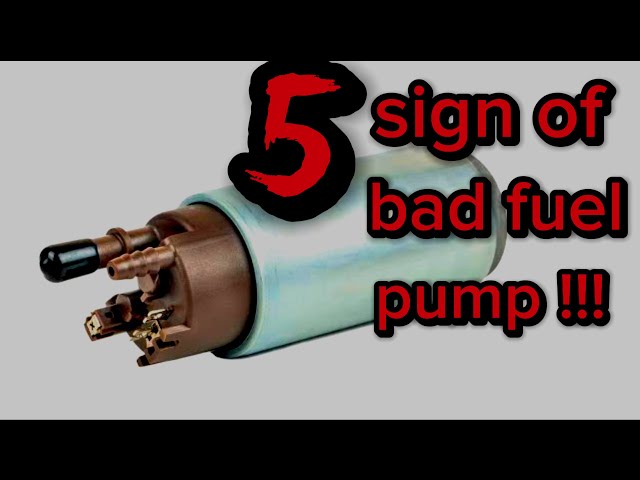 Common sign of bad fuel pump