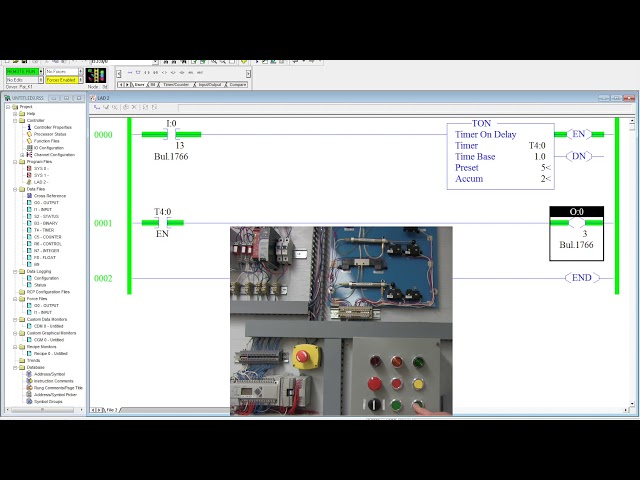Introduction to Timer On Delay using RSLogix 500