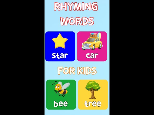 Rhyming Words | Talking Flashcards For Kids #rhymingwords #rhymewords #rhymingwordsinenglish