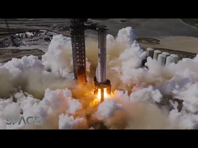 See SpaceX fire up Starship's flight 4 Super Heavy booster in real-time and slow motion
